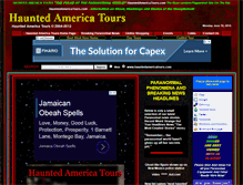Tablet Screenshot of hauntedamericatours.com